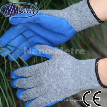 NMSAFETY ökonomischer blauer Gummi Gartenhandschuh / Latex Handhandschuh